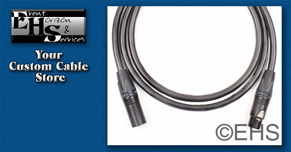 Edition 5 MMCX MOGAMI 2944 200cm XLR4ピン Mogami 2944 5 pin XLR-F to Dual XLR-M cable with Sleeving- Event