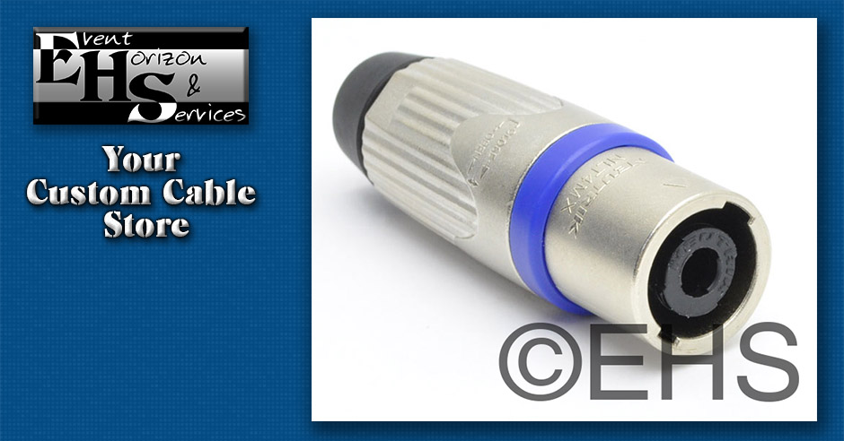 Neutrik NLT4MX Speakon 4 Pole MALE Cable end Nickel- Event Horizon &