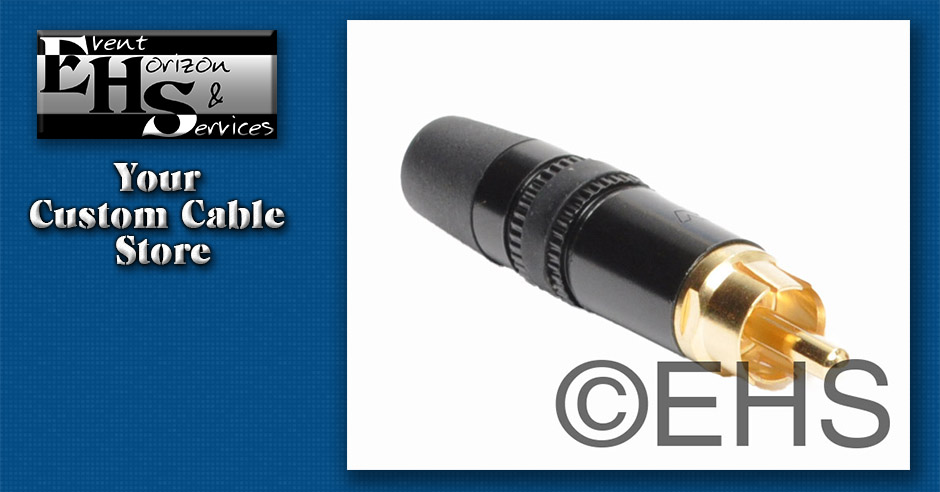 Rean NYS373-0 RCA Black/Gold - Black- Event Horizon & Services