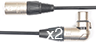 XLR Connector Options (5M-2_3F): Nickel: Straight Male (C) -- Right Angle Female (RX) (+$18.56)