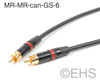 Canare GS-6 Top Grade RCA cable 6 Ft, EHS-Built