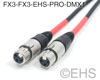 EHS PRO-DMX1, 3 Pin Female to 3 Pin Female XLR DMX Turnaround, EHS-Built