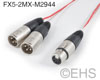 Mogami 2944 5 pin XLR-F to Dual XLR-M cable, EHS-Built