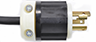 Power In Plug: Twist-Lock 30A L5-30P 125V (Special order, Price Estimated) (+$0.07)