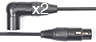 XLR Connector Options (5F-2_3M): Gold: Right Angle Male -- Straight Female (+$27.15)