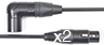 XLR Connector Options (5M-2_3F): Gold: Right Angle Male (RA) -- Straight Female (C) (+$16.63)