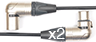 XLR Connector Options (5M-2_3F): Nickel: Right Angle Male (RA) -- Right Angle Female (RA) (+$27.16)