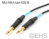 Canare GS-6 Top grade Unbalanced cable 1/4" TS 50 Ft, EHS-Built