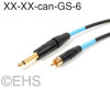 Canare GS-6 Top Grade Unbalanced Specialty Cable, EHS-Built