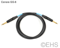 Canare GS-6 Top grade Unbalanced cable 1/4" TS 15 Ft, EHS-Built