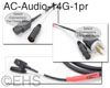 AC Audio Cable, 14awg Power and 1pr Audio-AES-DMX, EHS-Built
