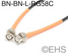 RG-58C 50ohm coax cable BNC, EHS-Built