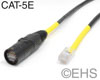 CAT 5-E Stranded cable with optional EtherCon 1 Ft, EHS-Built