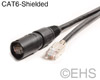 CAT 6 Stranded Shielded cable with optional EtherCon 10 Ft, EHS-Built