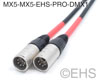 EHS PRO-DMX1, 5 Pin Male to 5 Pin Male XLR DMX Turnaround, EHS-Built