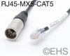 DMX 5 pin XLR Male to RJ-45 Adapter, EHS-Built