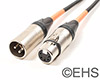 EHS PRO-DMX1, 3 Pin Male to 5 Pin Female XLR Control Cable, EHS-Built