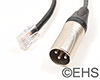DMX 3 pin XLR Male to RJ-45 Adapter, EHS-Built