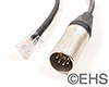 DMX 5 pin XLR Male to RJ-45 Adapter, EHS-Built