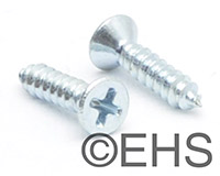 EHS #4 x .5" Phillips Flat Head Sheet Metal Screw Nickel - 10 Pack