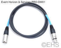 EHS PRO-DMX1, DMX 3 Pin Lighting Control Cable 1 Ft, EHS-Built