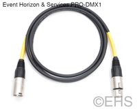 EHS PRO-DMX1, DMX 5 Pin Lighting Control Cable 2 Ft, EHS-Built