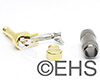 G&H Plugs RF2PBGG375 TS 1/4" Black/Gold Right Angle .375 Entry