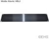 Middle Atlantic HBL3 3 Space (5 1/4") Rack Panel, Black Brushed Finish