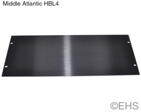 Middle Atlantic HBL4 4 Space ( 7") Rack Panel, Black Brushed Finish