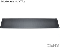 Middle Atlantic VTF4 4 Space (7") Vent Rack Panel, 25% Open Area