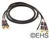 Mogami 2528 Dual RCA cable with Ground: Select-A-Length, EHS-Built