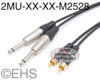 Mogami 2528 Dual TS Male Unbalanced Specialty Cable, EHS-Built