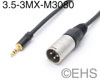 Mogami 3080- 3pin XLR Male to 1/8" (3.5mm) Control Cable, EHS-Built