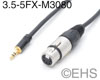 Mogami 3080- 5pin XLR Female to 1/8" (3.5mm) Control Cable, EHS-Built