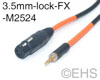 Mogami 2524 1/8" Locking Sennheiser Mic Wireless XLR Cable, CM1, EHS-Built