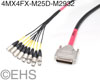 Mogami 2932 8 channel XLRM-XLRF to M 25 pin D-Sub snake, EHS-Built