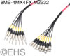 Mogami 2932 8 channel TRS 1/4" To XLRF-XLRM Snake Send-Ret, EHS-Built