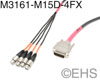 Mogami 3161 AES/EBU 4 line XLRF to Male 15 pin D-Sub In snake, EHS-Built