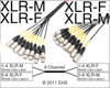 Mogami 3162 AES/EBU 8 line XLRM-XLRF To XLRF-XLRM Snake Send-Ret