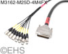 Mogami 3162 AES/EBU 8 line XLRM-XLRF to Male 25 pin D-Sub In/Out, EHS-Built