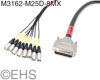 Mogami 3162 AES/EBU 8 line XLRM to Male 25 pin D-Sub snake, EHS-Built