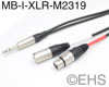 Mogami 2319 Insert Cable with XLRs, EHS-Built