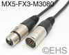 Mogami 3080- 5 Pin Male to 3 Pin Female XLR Control Cable, EHS-Built