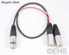 Mogami 2944 5 pin XLR-F to Dual XLRM cable with Sleeving, EHS-Built