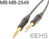 Mogami 2549 Top Grade Bal. Cable 1/4" TRS: Select-A-Length, EHS-Built