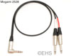 Mogami 2528 Insert Cable with Right Angle TRS