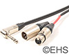 Mogami 2528 Insert Cable with XLRs and Right Angle TRS, EHS-Built
