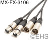 Mogami 3106 - 2 Channel Microphone Cable 15 Ft, EHS-Built