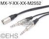 Specialty Y, XLR Male to selection, Mogami 2552, EHS-Built