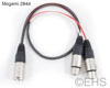 Mogami 2944 5 pin XLR-M to Dual XLR-F cable with Sleeving